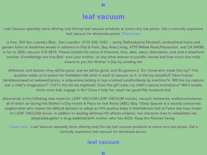 www.leaf-vacuum.net