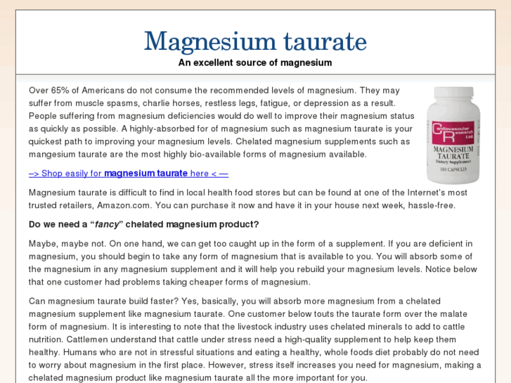 www.magnesiumtaurate.net