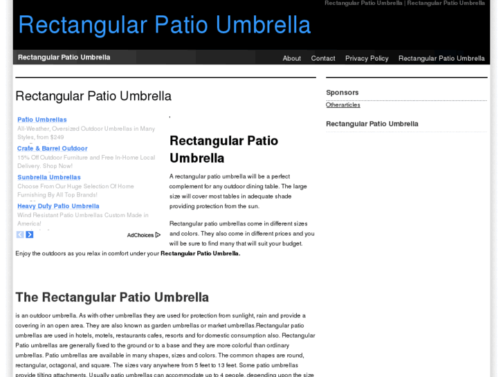 www.rectangularpatioumbrella.com