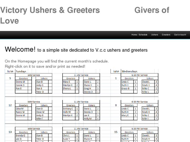 www.ushersandgreeters.com