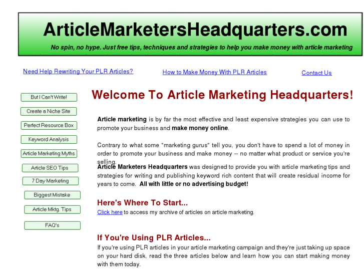 www.articlemarketersheadquarters.com