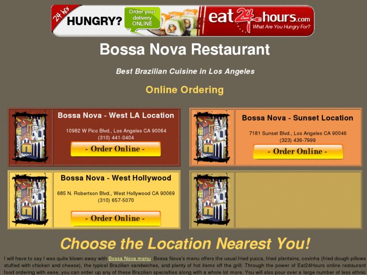 www.bossanovadelivery.com