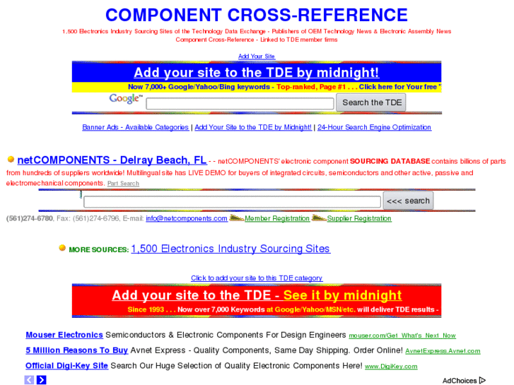 www.componentcrossreference.com