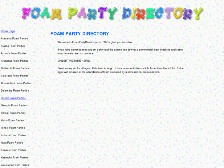 www.foampartydirectory.com