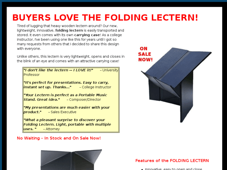 www.foldinglectern.com