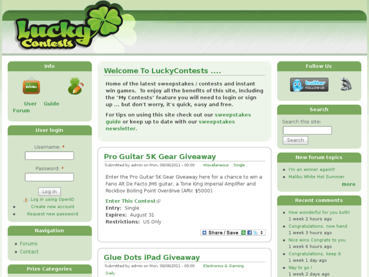 www.luckycontests.com