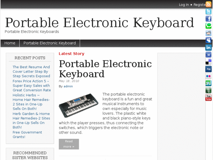 www.portableelectronickeyboard.net