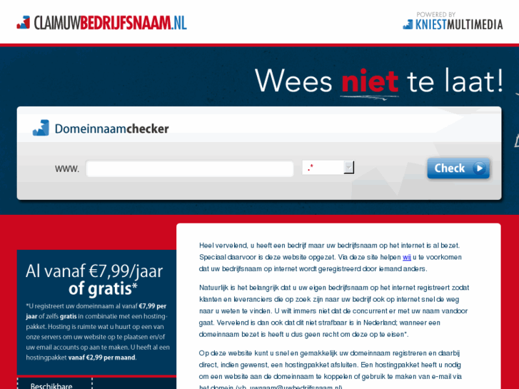 www.claimuwbedrijfsnaam.nl