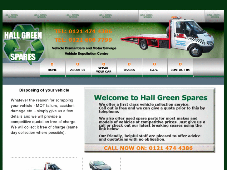 www.hallgreenspares.com