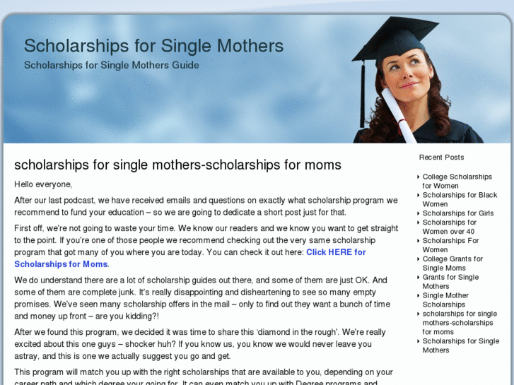 www.scholarships4singlemothers.org