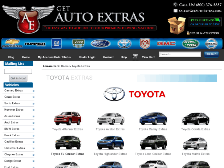 www.toyotaextras.com