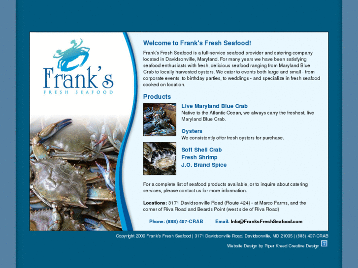 www.franksfreshseafood.com