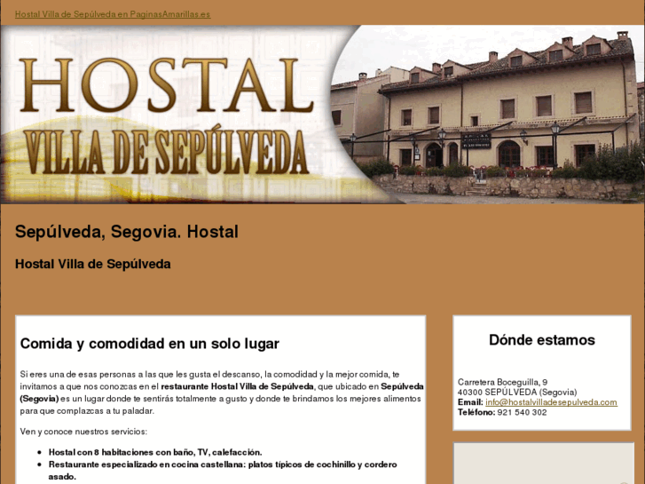 www.hostalvilladesepulveda.com