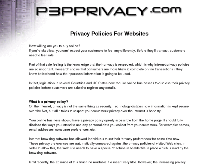 www.p3pprivacy.com