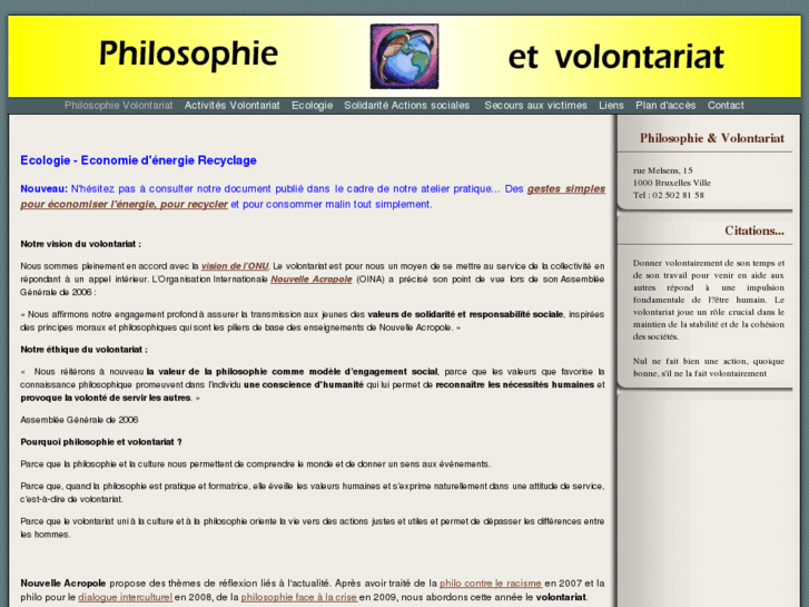 www.philosophie-volontariat.be