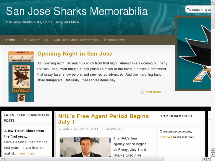 www.sanjosesharksmemorabilia.net