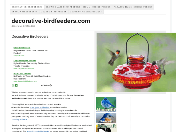 www.decorative-birdfeeders.com