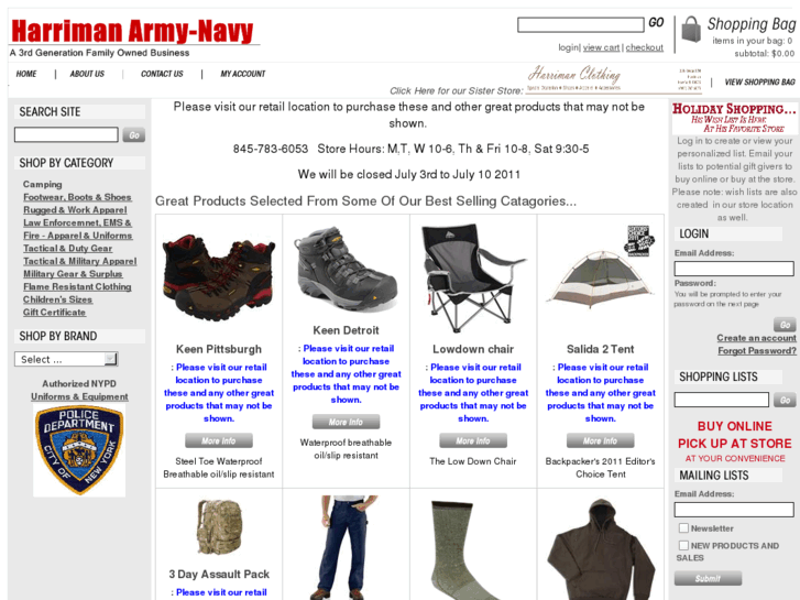 www.harrimanarmynavy.com