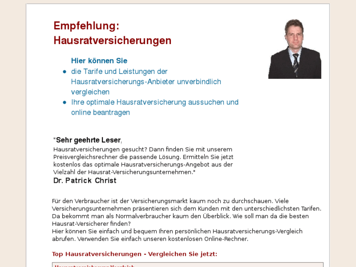 www.hausrat-versicherungen.net