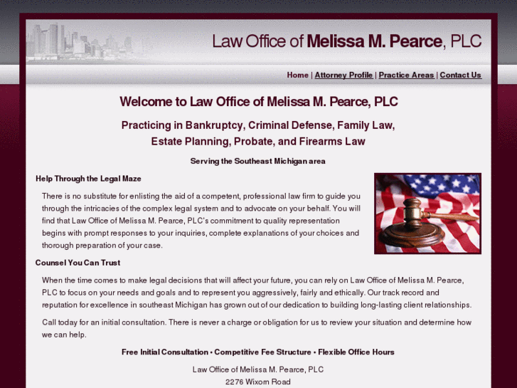 www.melissapearcelaw.com