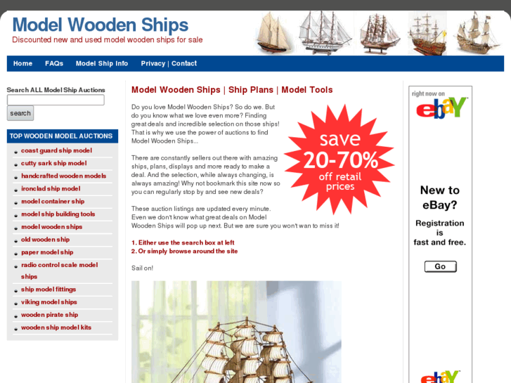 www.modelwoodenshipsforsale.com