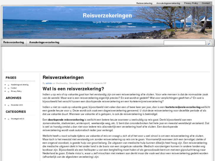 www.reis-verzekeringen.mobi