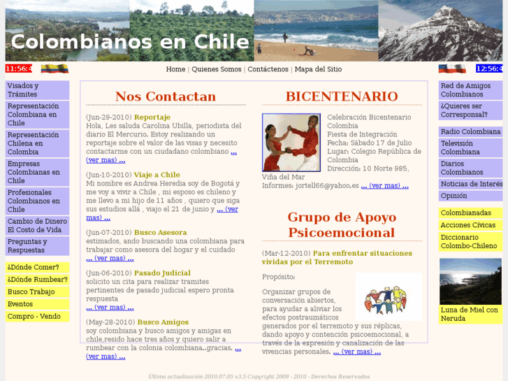 www.colombianosenchile.com