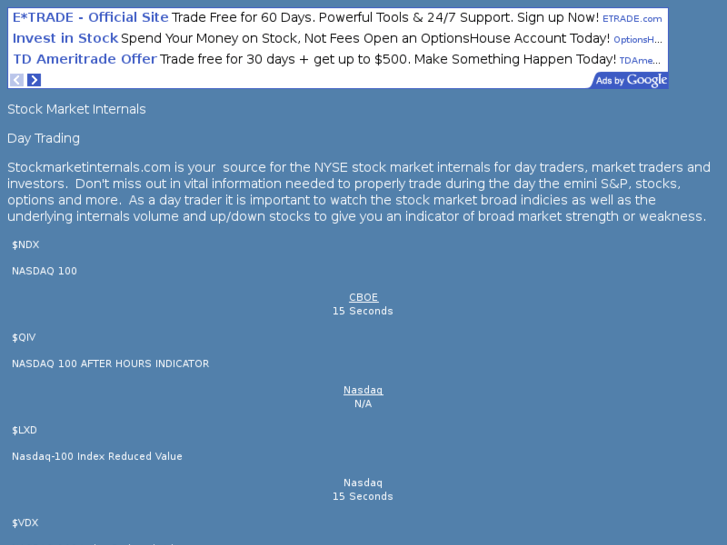 www.stockmarketinternals.com