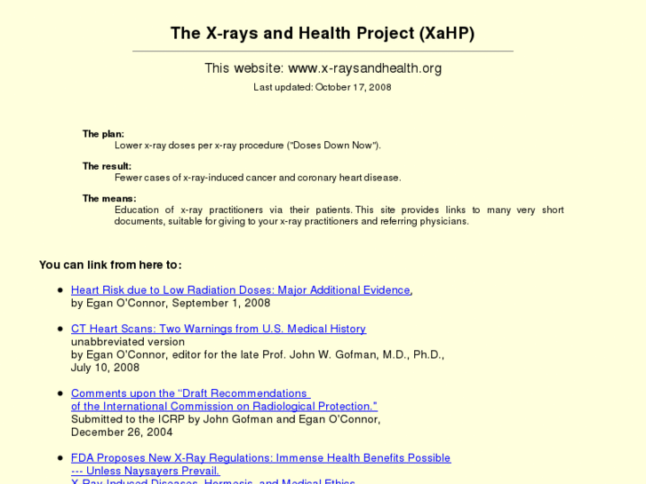 www.x-raysandhealth.org