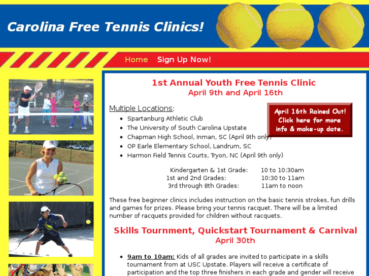 www.carolinafreetennisclinic.com