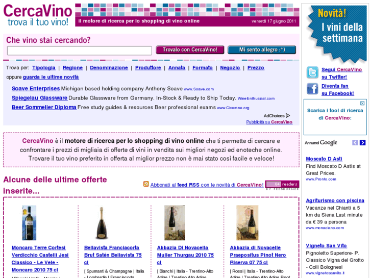 www.cercavino.com