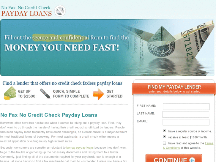 www.nofaxnocreditcheckpaydayloans.com