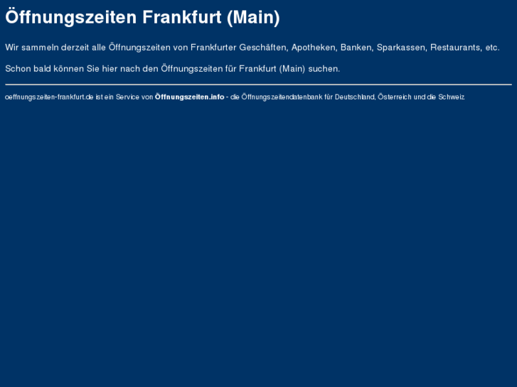 www.oeffnungszeiten-frankfurt.de