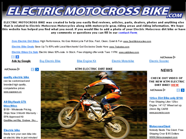 www.electricmotocrossbike.com