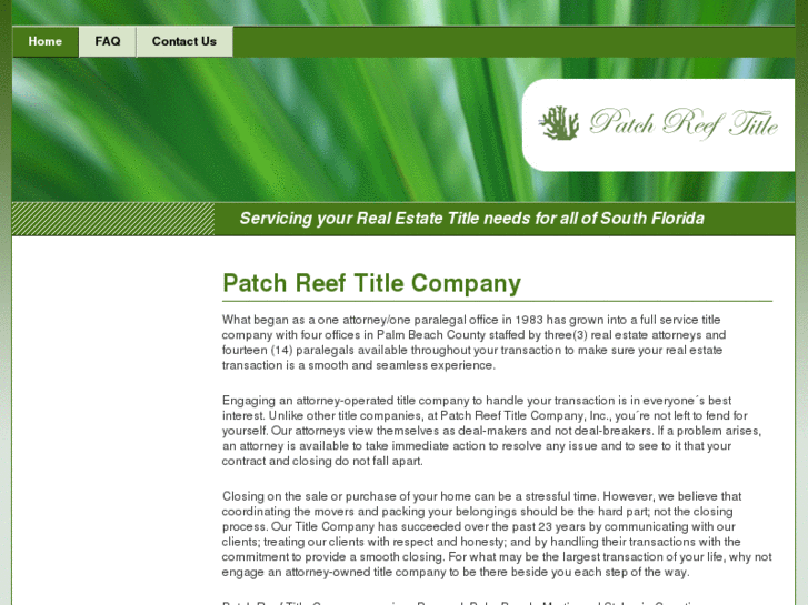 www.patchreeftitle.com