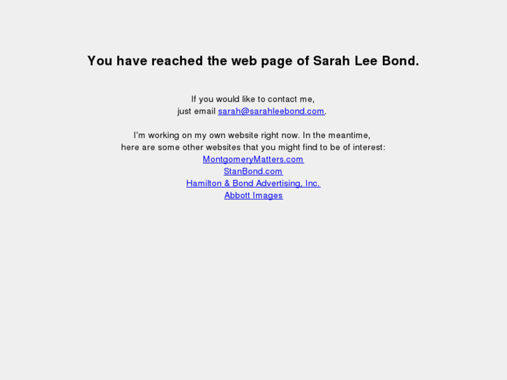 www.sarahleebond.com