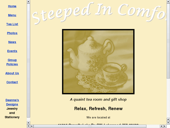 www.steepedincomfort.com