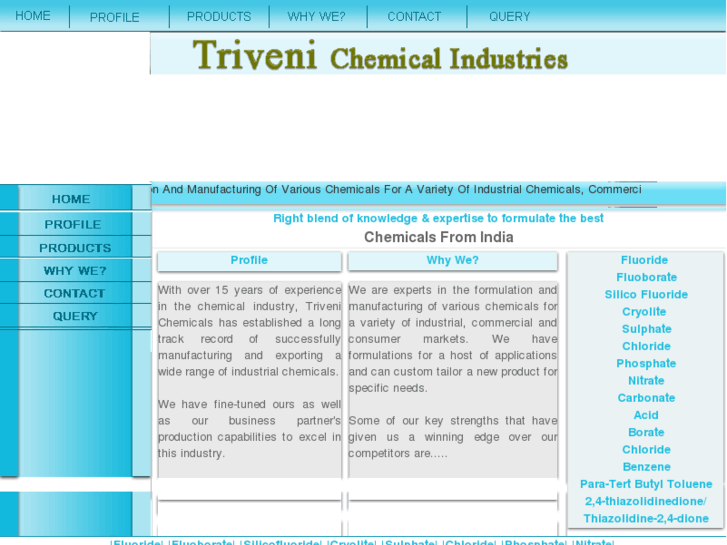 www.trivenichemicalind.com