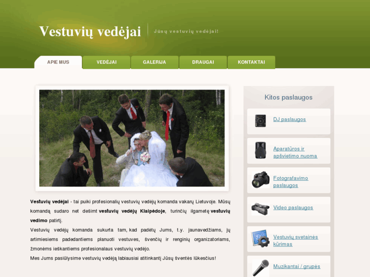 www.vestuviuvedejai.lt