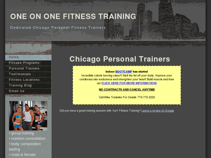 www.1on1fitnesstraining.com