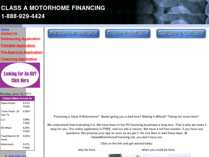 www.classamotorhomefinancing.net