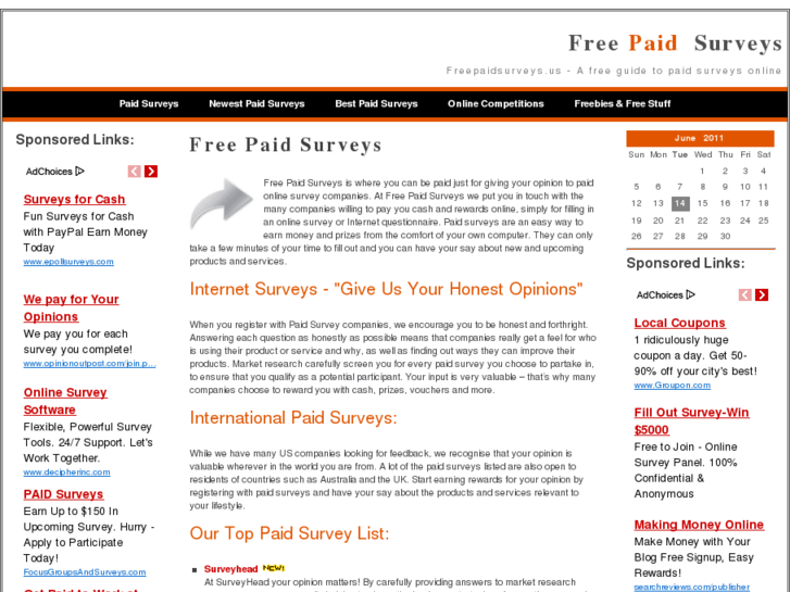 www.freepaidsurveys.us