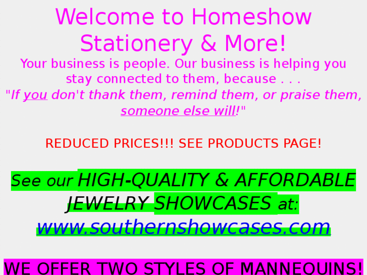 www.homeshowstationery.com