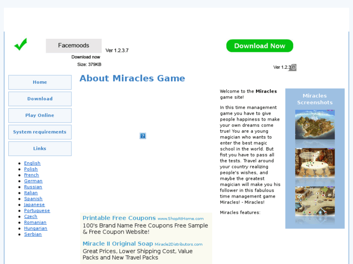 www.miraclesonlinegame.com