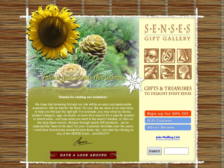 www.sensesgiftgallery.com