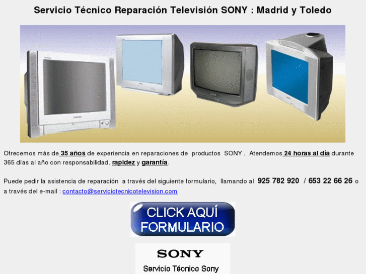 www.serviciotecnicosony.com