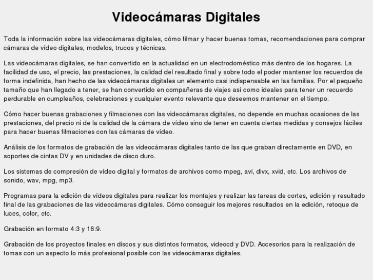 www.videocamarasdigitales.org