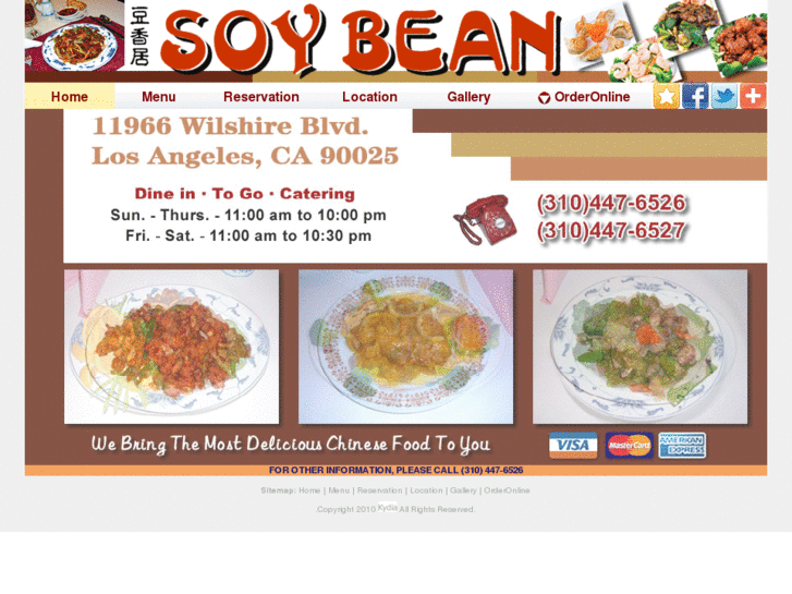 www.soybeanchineserestaurant.com