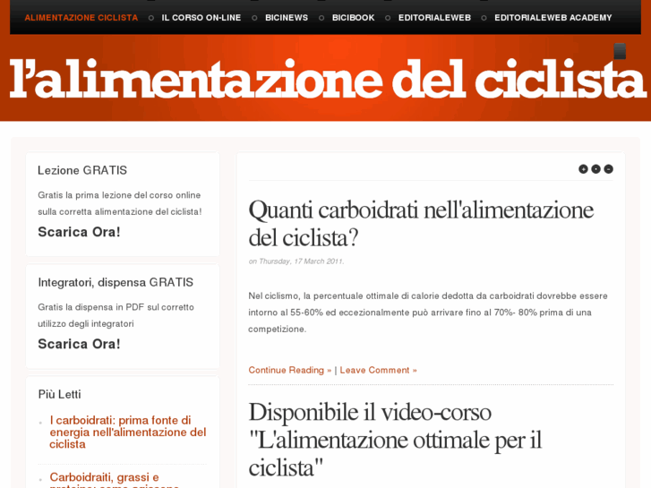 www.alimentazioneciclista.com