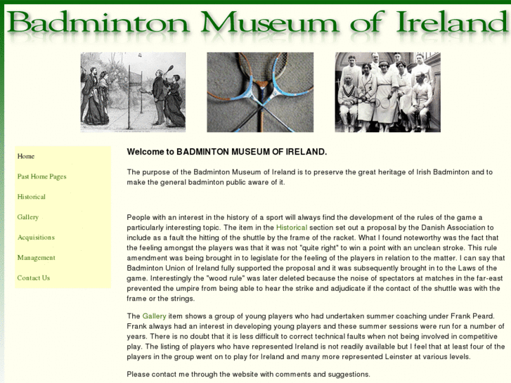 www.badmintonmuseumireland.ie